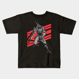 Jackrabbot Black Red Kids T-Shirt